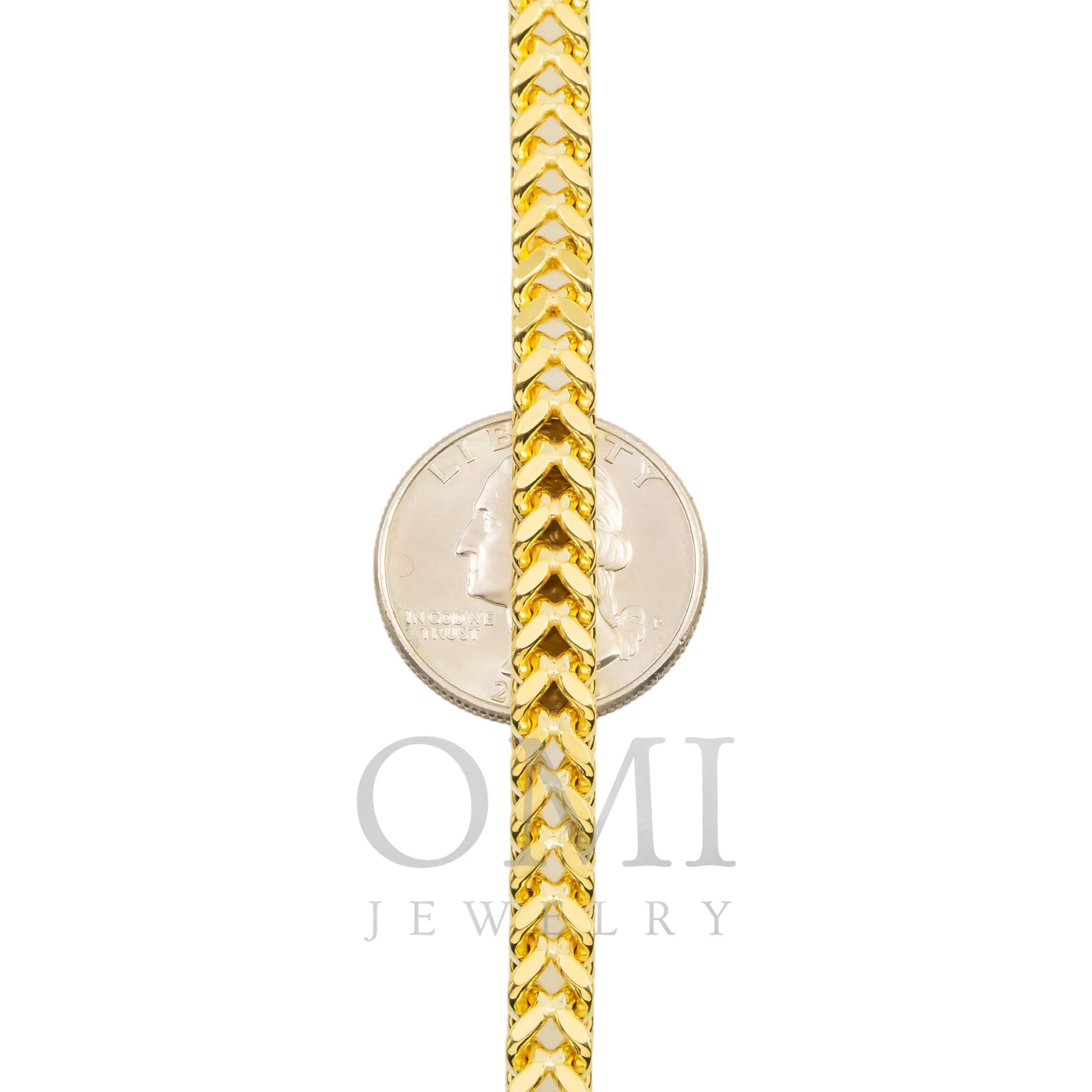 10K GOLD 6.14MM HOLLOW BOX FRANCO CHAIN