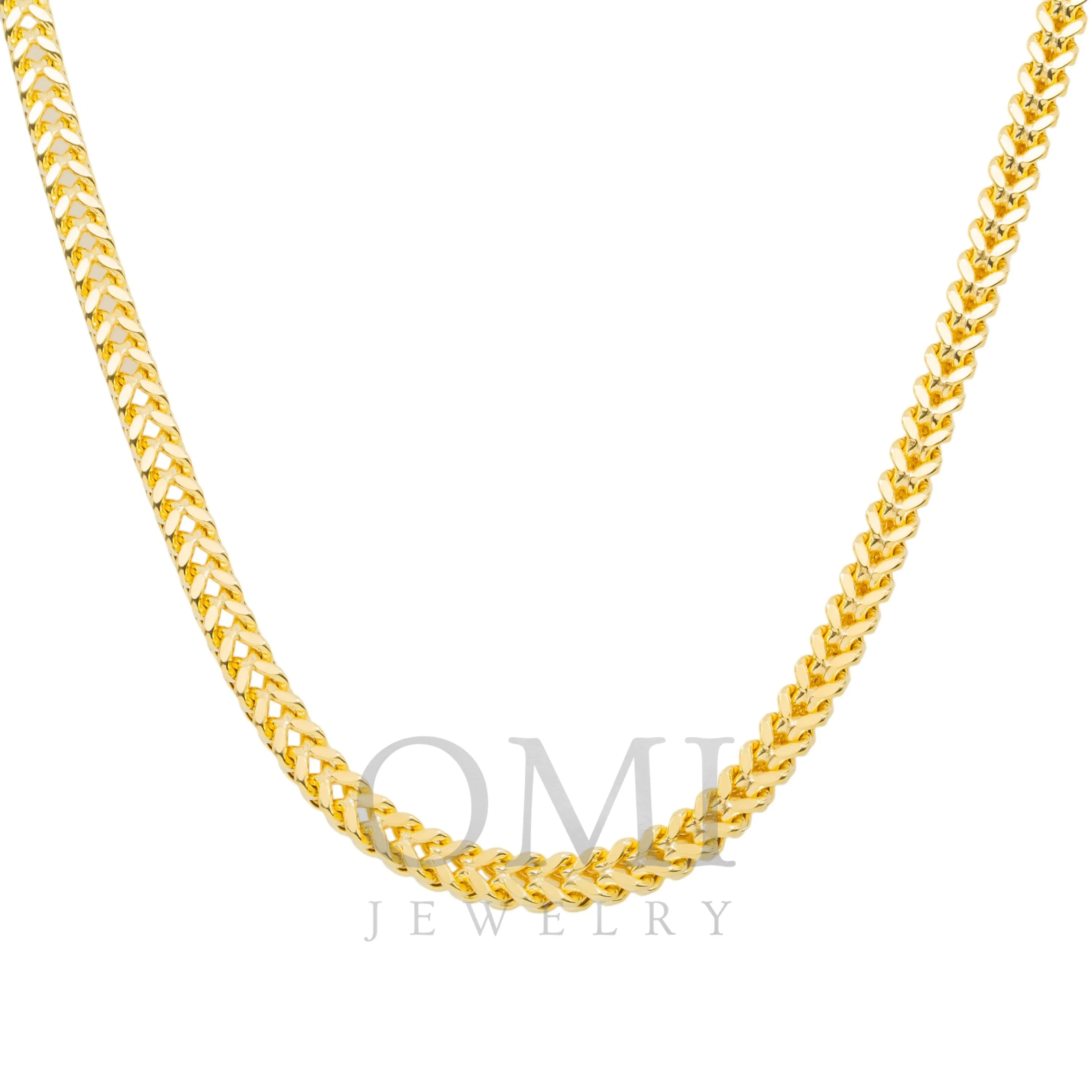 10K GOLD 6.14MM HOLLOW BOX FRANCO CHAIN