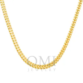 10K GOLD 6.14MM HOLLOW BOX FRANCO CHAIN