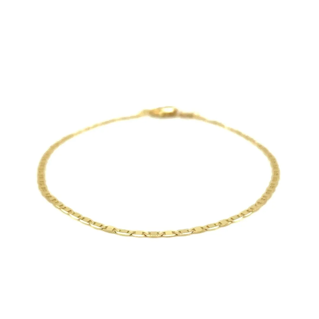 10k Yellow Gold Mariner Link Bracelet 1.7mm