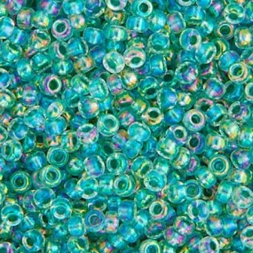 11-263, Miyuki 22g Light Seafoam Lined Crystal AB