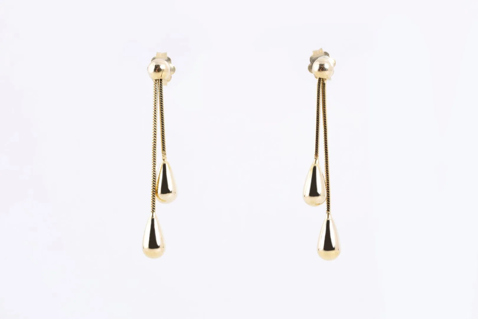 14k Yellow Gold Dangle Earrings (2.58g.)