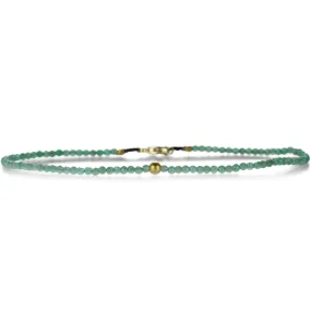 18k and Emerald Beaded Bracelet