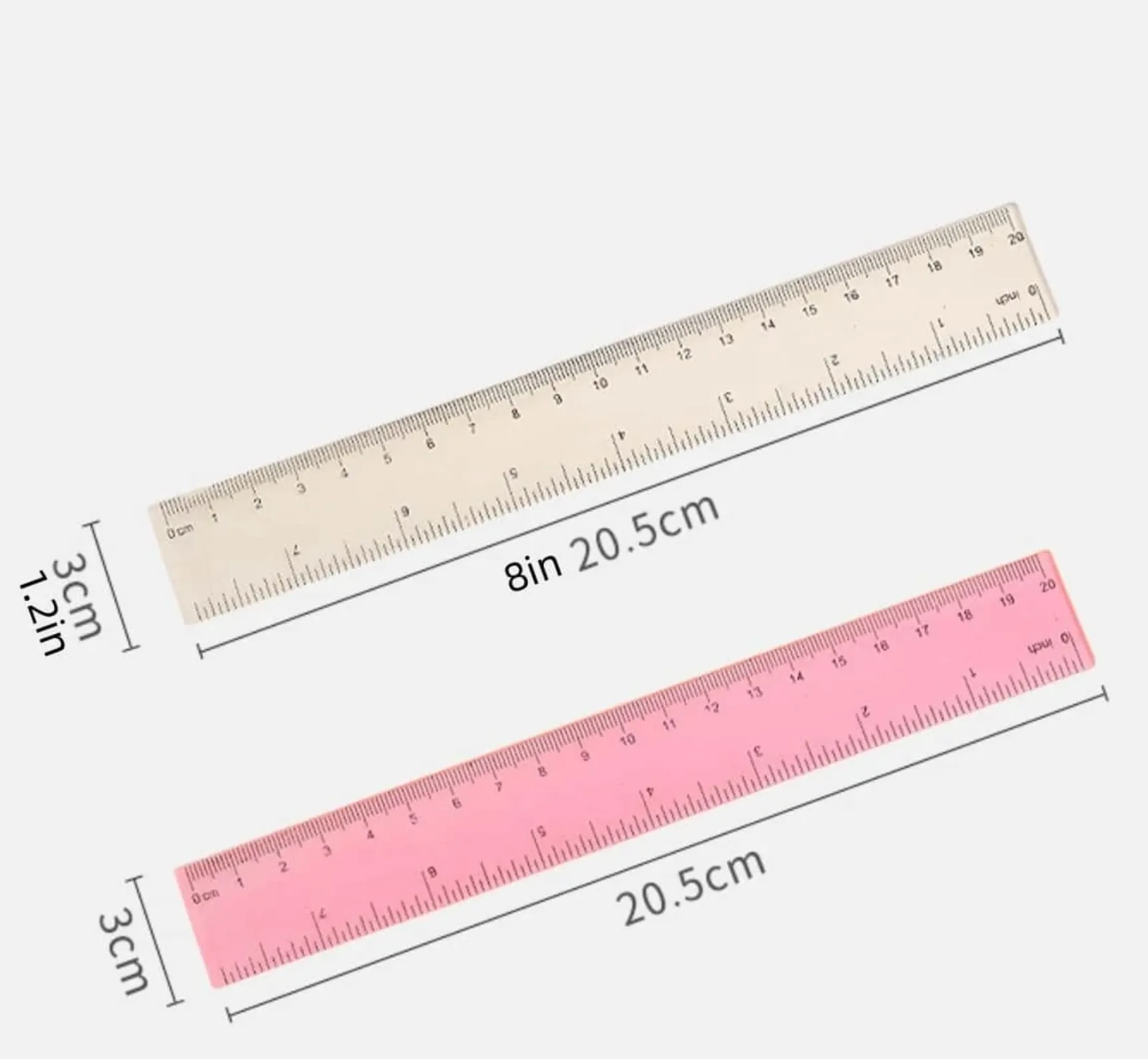 20cm Pink ruler