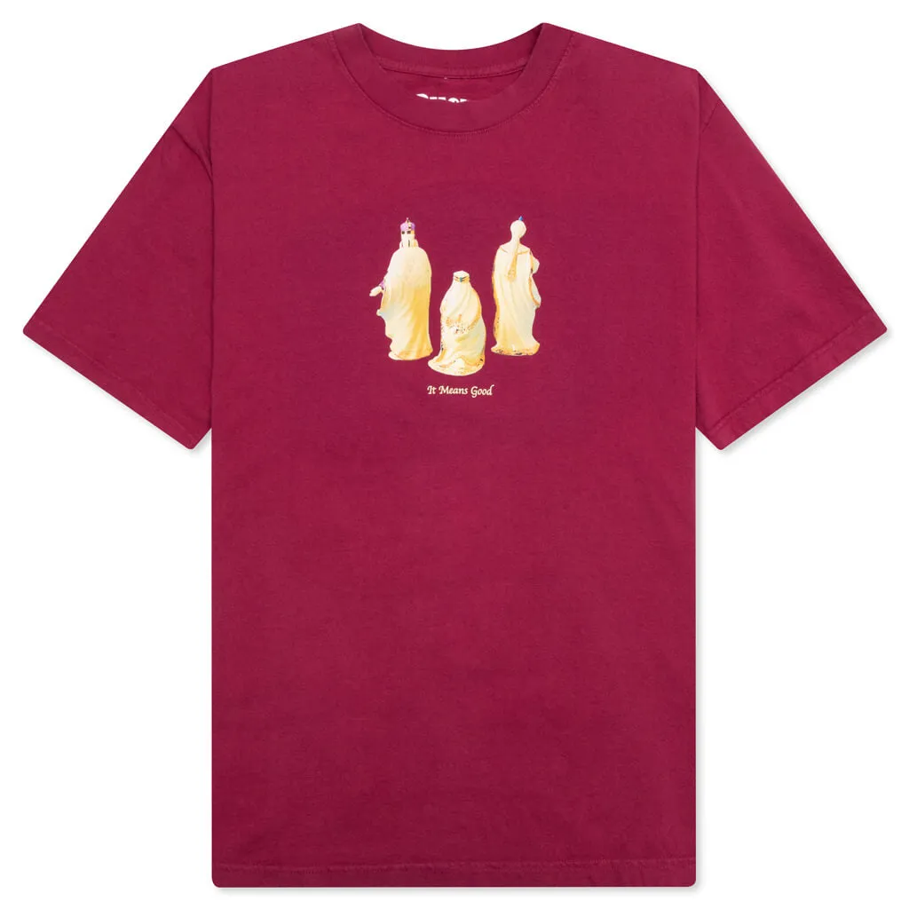 3 Kings S/S Tee - Burgundy