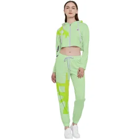 #403 cocknload DC56BF05-BC16-4D6B-BCCF-CA215702CDF3 Cropped Zip Up Lounge Set