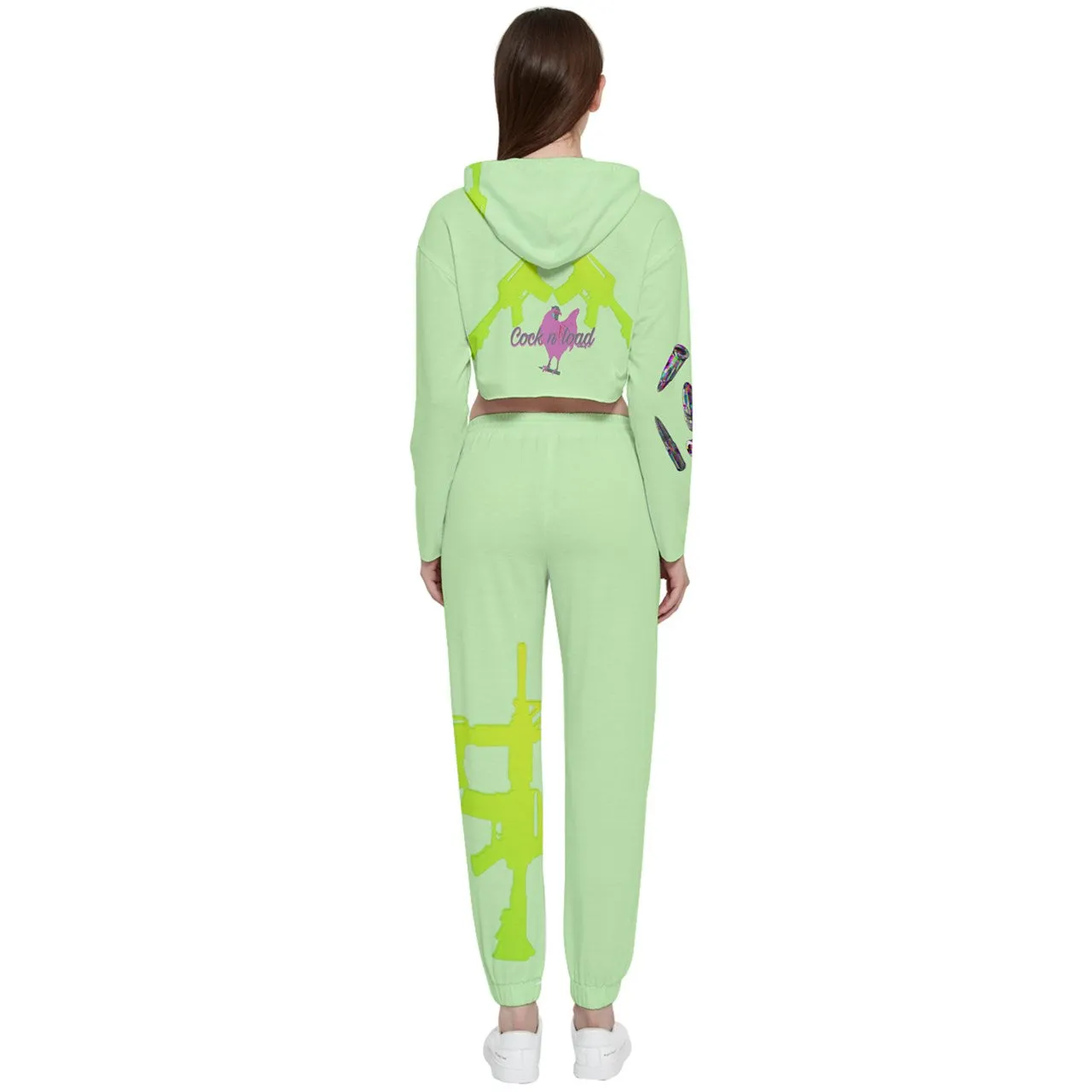 #403 cocknload DC56BF05-BC16-4D6B-BCCF-CA215702CDF3 Cropped Zip Up Lounge Set