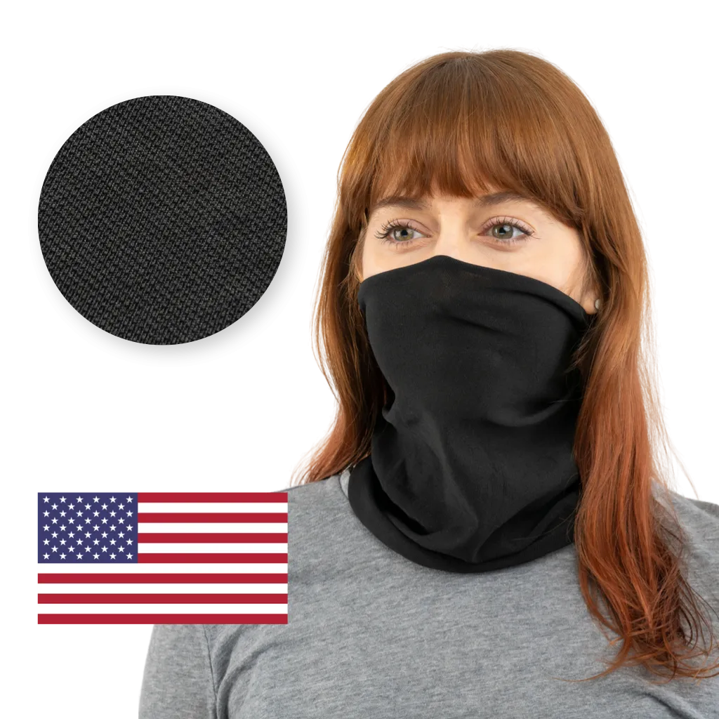 50-10000 Pcs Black USA Face Defender Neck Gaiters Wholesale Bulk Lots