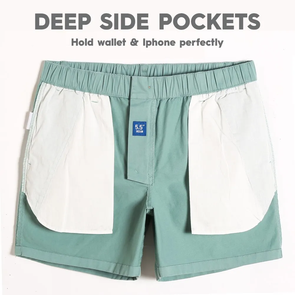 5.5 Inch Cotton Casual Wear Shorts