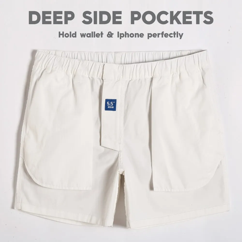 5.5 Inch Cotton Casual Wear Shorts