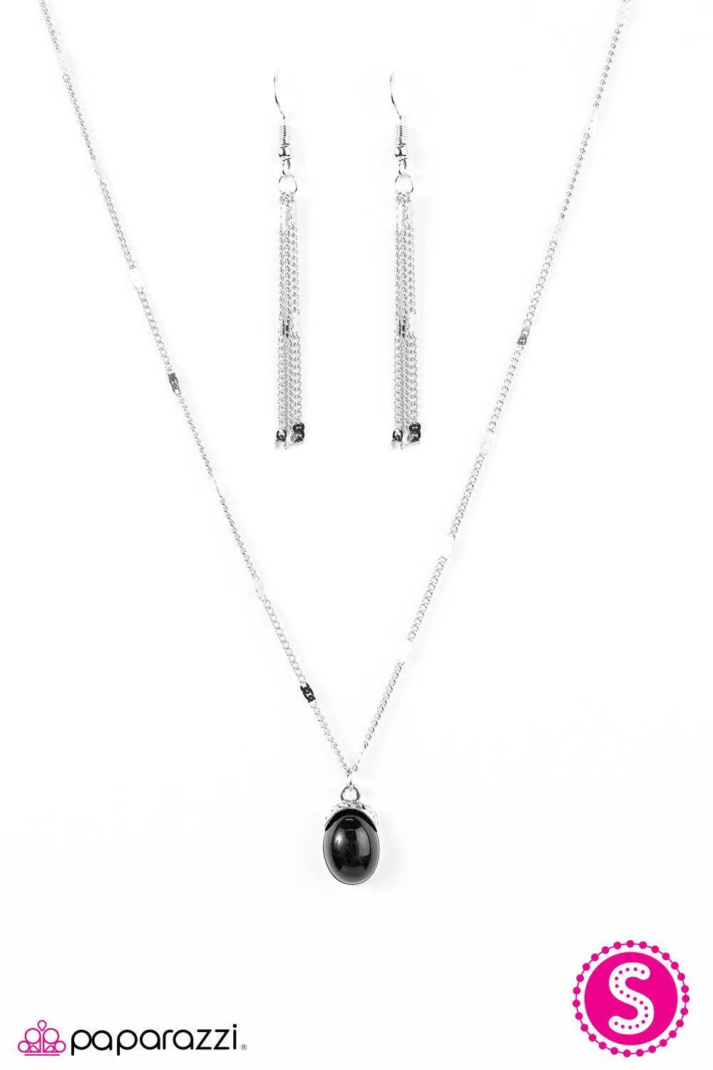 A Colorful Life Black and Silver Necklace - Paparazzi Accessories