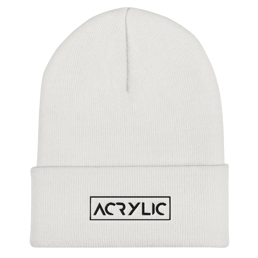 AcrylicBrand Cuffed Beanie