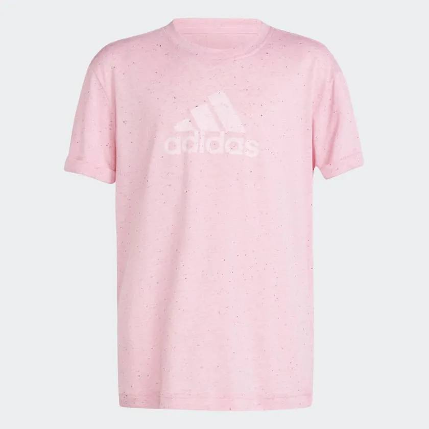 ADIDAS JUNIOR FUTURE ICONS WINNERS PINK TEE