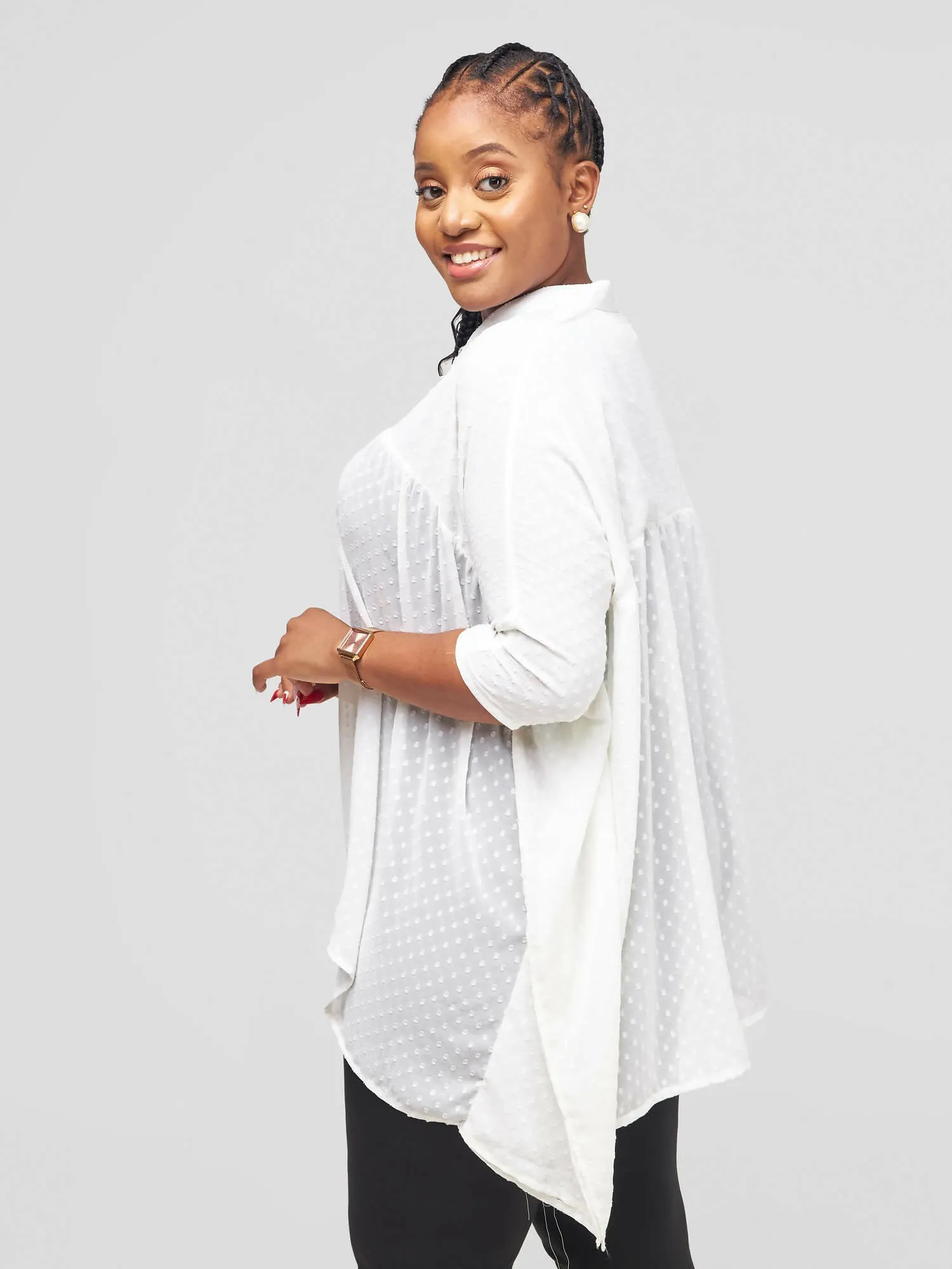 Afafla Oversize Top - Beige