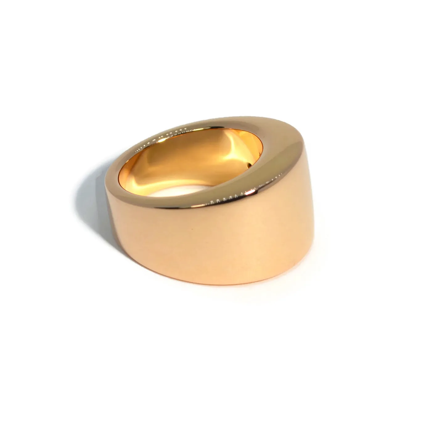 AFJ Gold Collection - Statement Band Ring, 18k Rose Gold