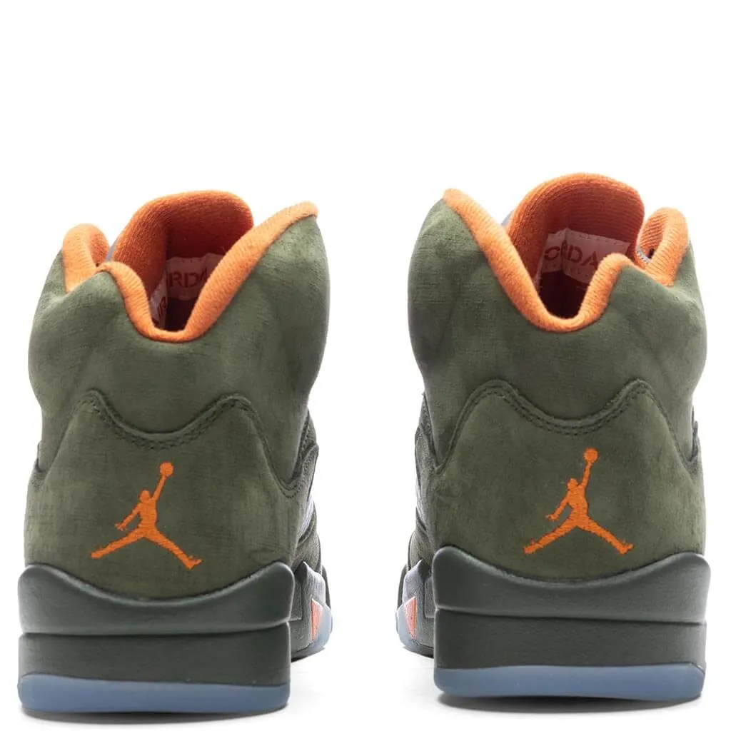 Air Jordan 5 Retro 'Olive' - Army Olive/Solar Orange