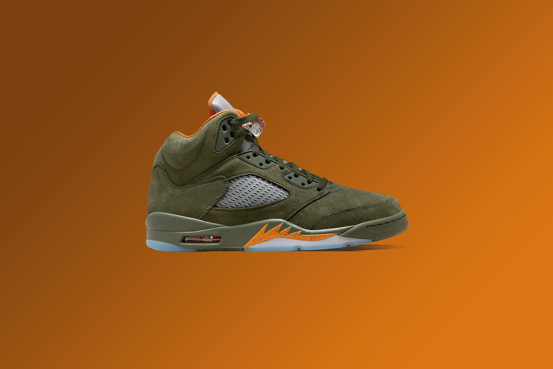 Air Jordan 5 Retro 'Olive' - Army Olive/Solar Orange