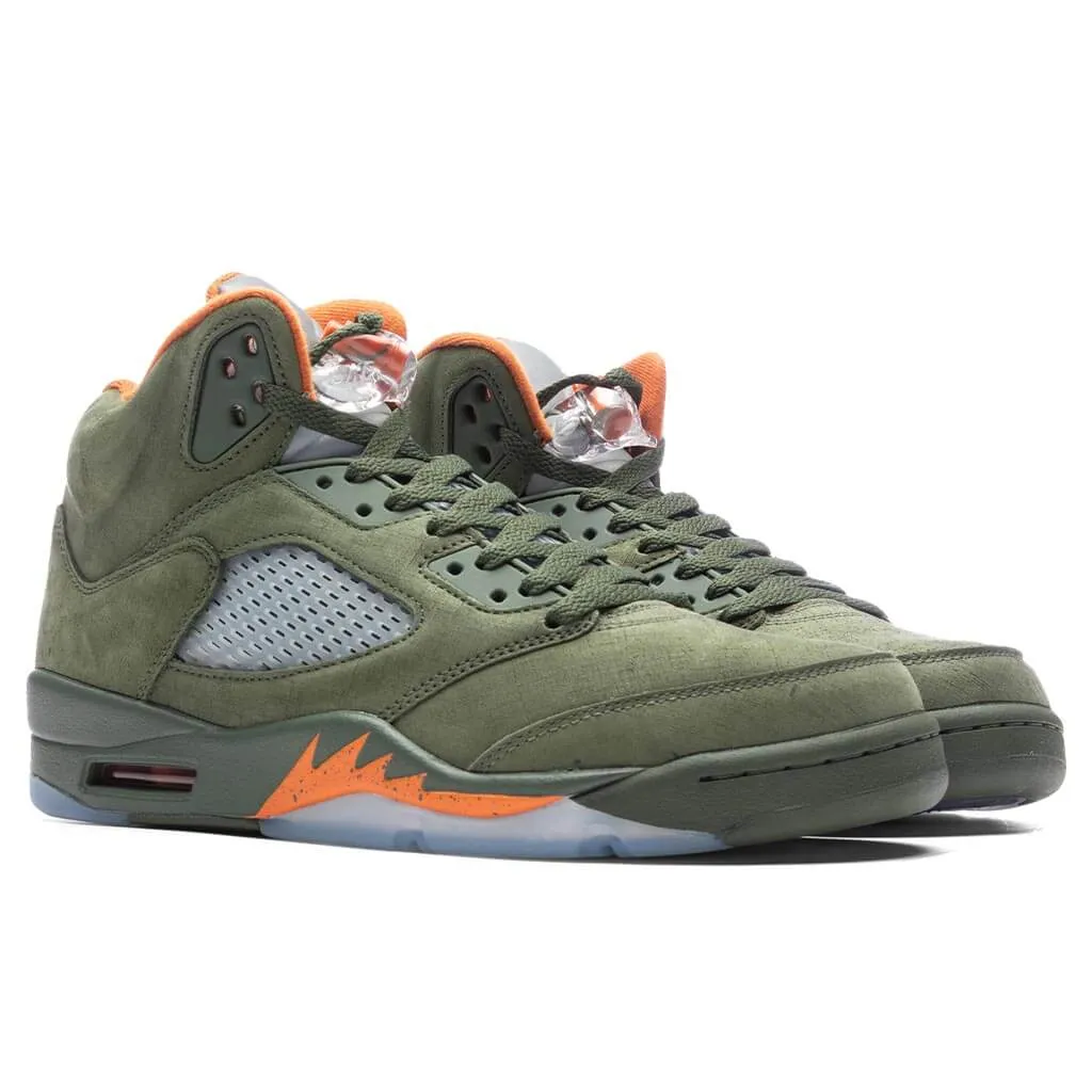 Air Jordan 5 Retro 'Olive' - Army Olive/Solar Orange