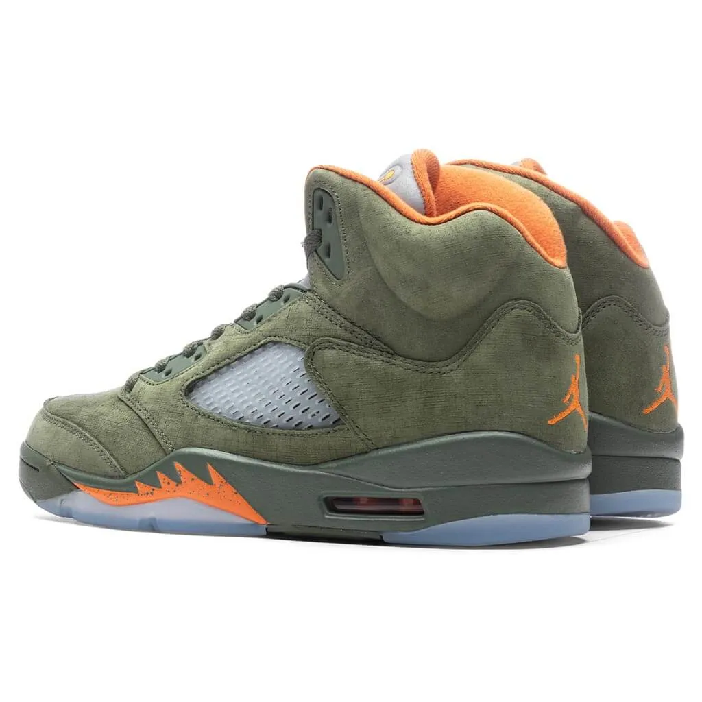 Air Jordan 5 Retro 'Olive' - Army Olive/Solar Orange