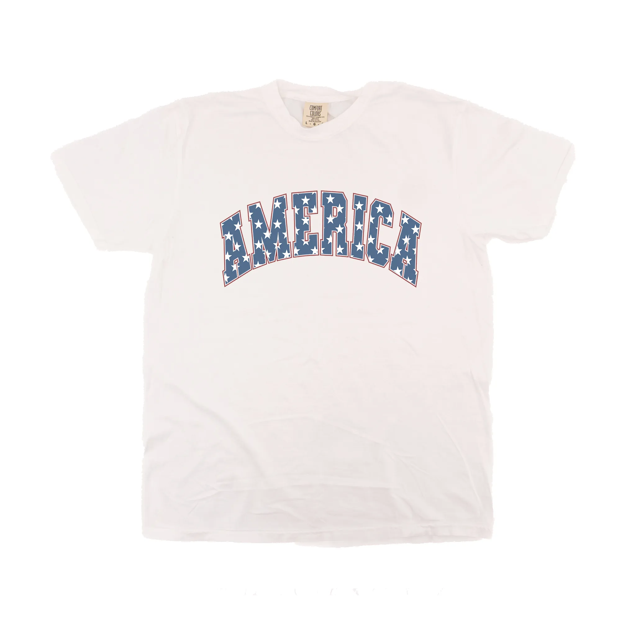 America (Stars) - Tee (Vintage White, Short Sleeve)