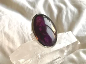 Amethyst Naevia Ring - XLarge Oval (US 9)