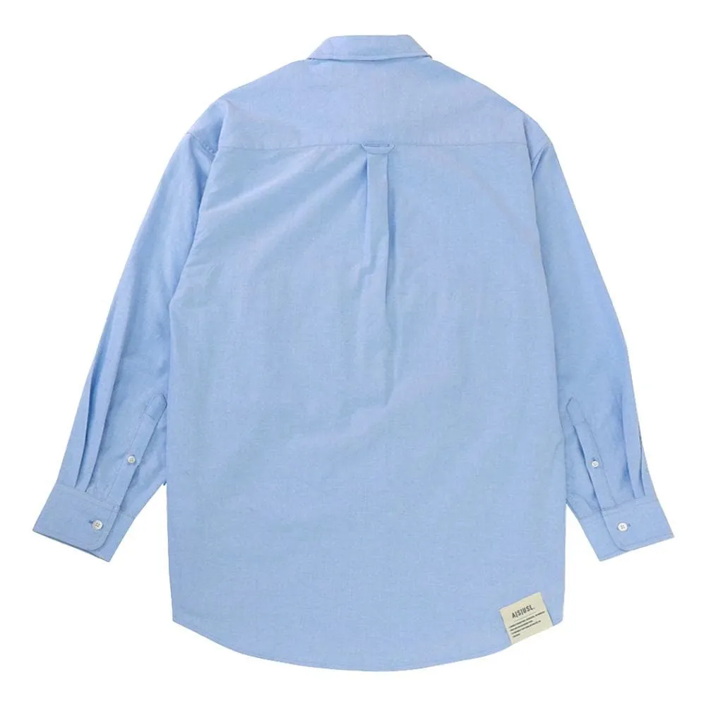 A[S]USL OXFORD FOUR POCKET B/D SHIRT-BLUE