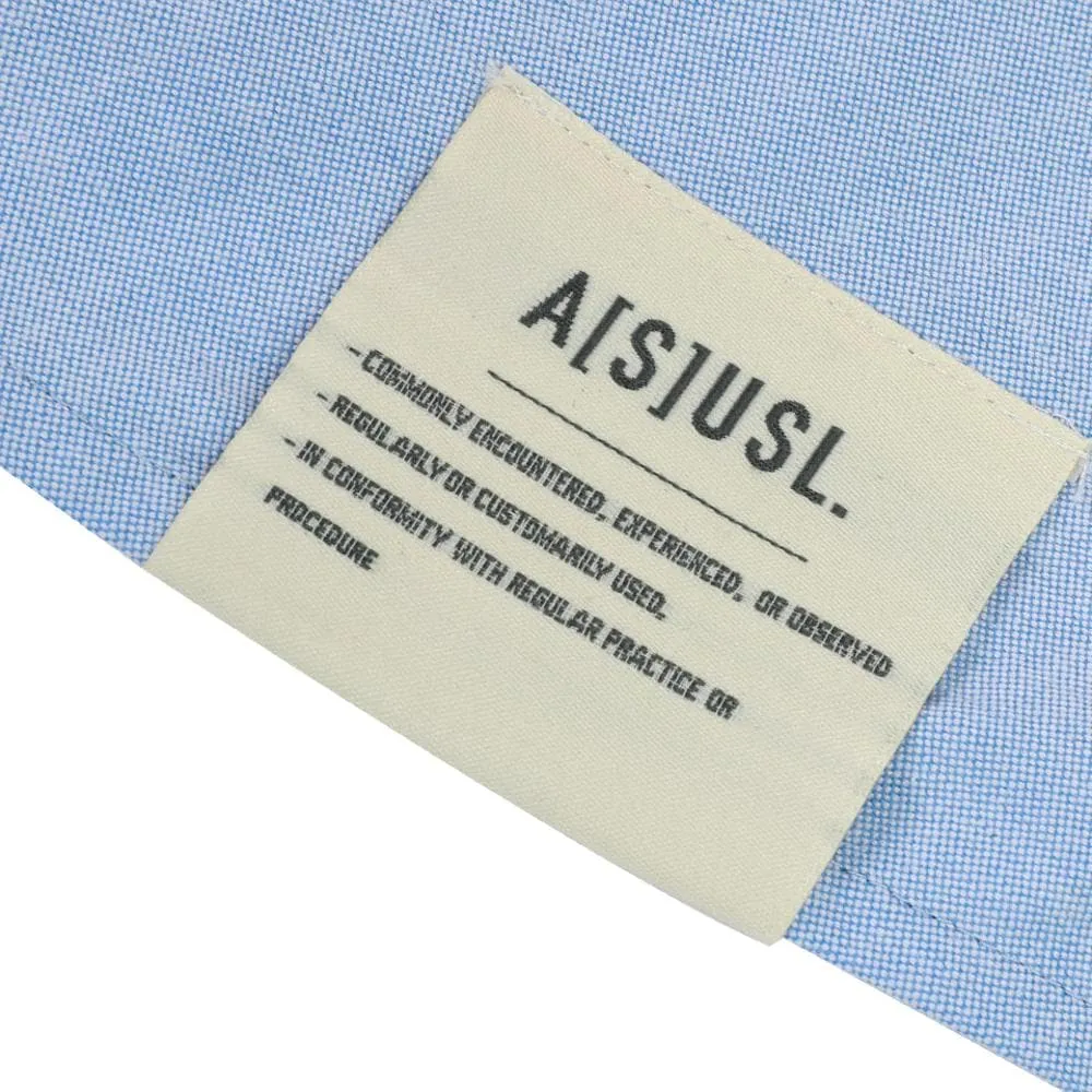 A[S]USL OXFORD FOUR POCKET B/D SHIRT-BLUE