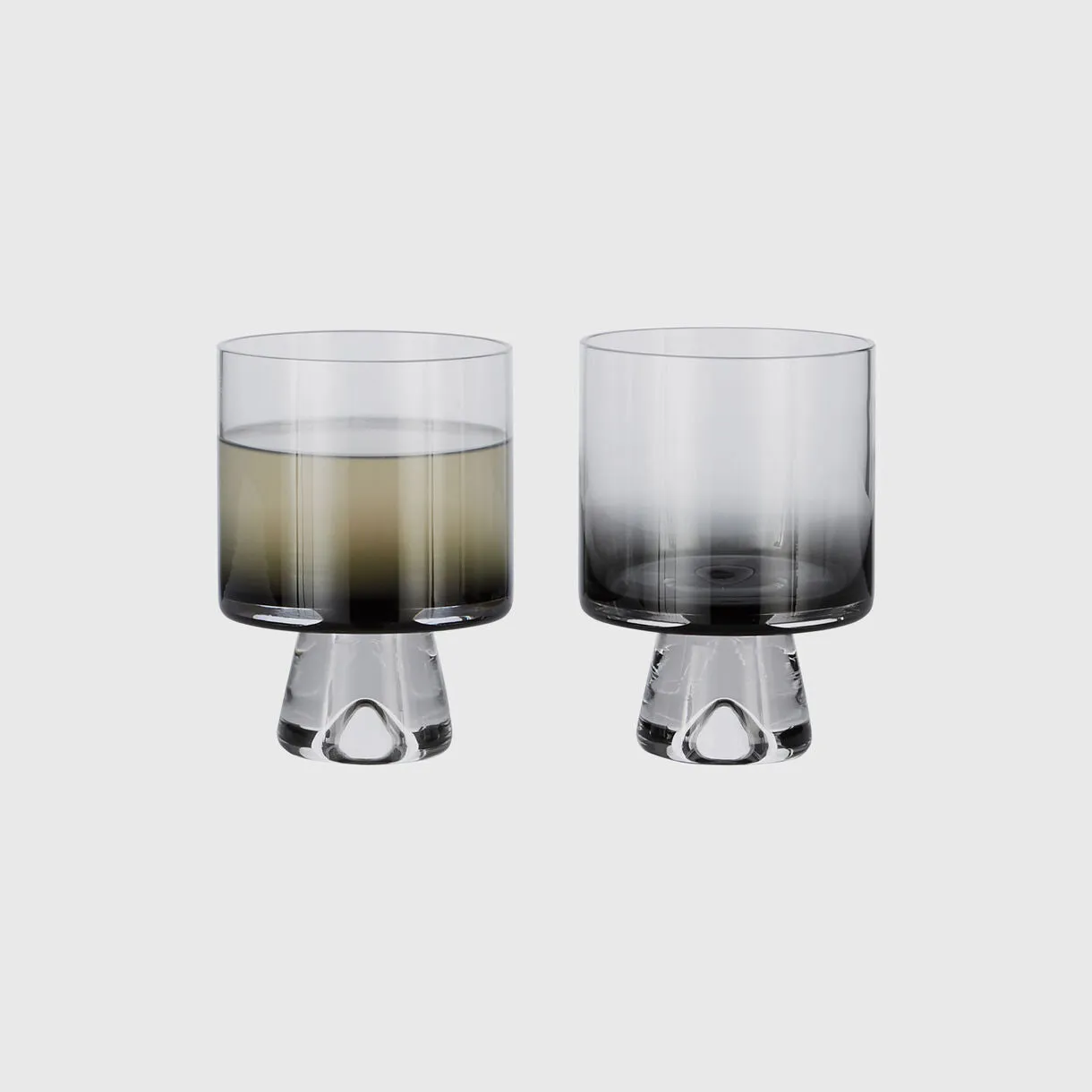 B Tom Dixon Tank Low Ball Black Glasses Set of 2