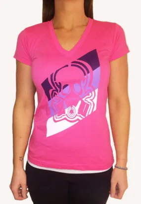 Badge Tee Hot Pink