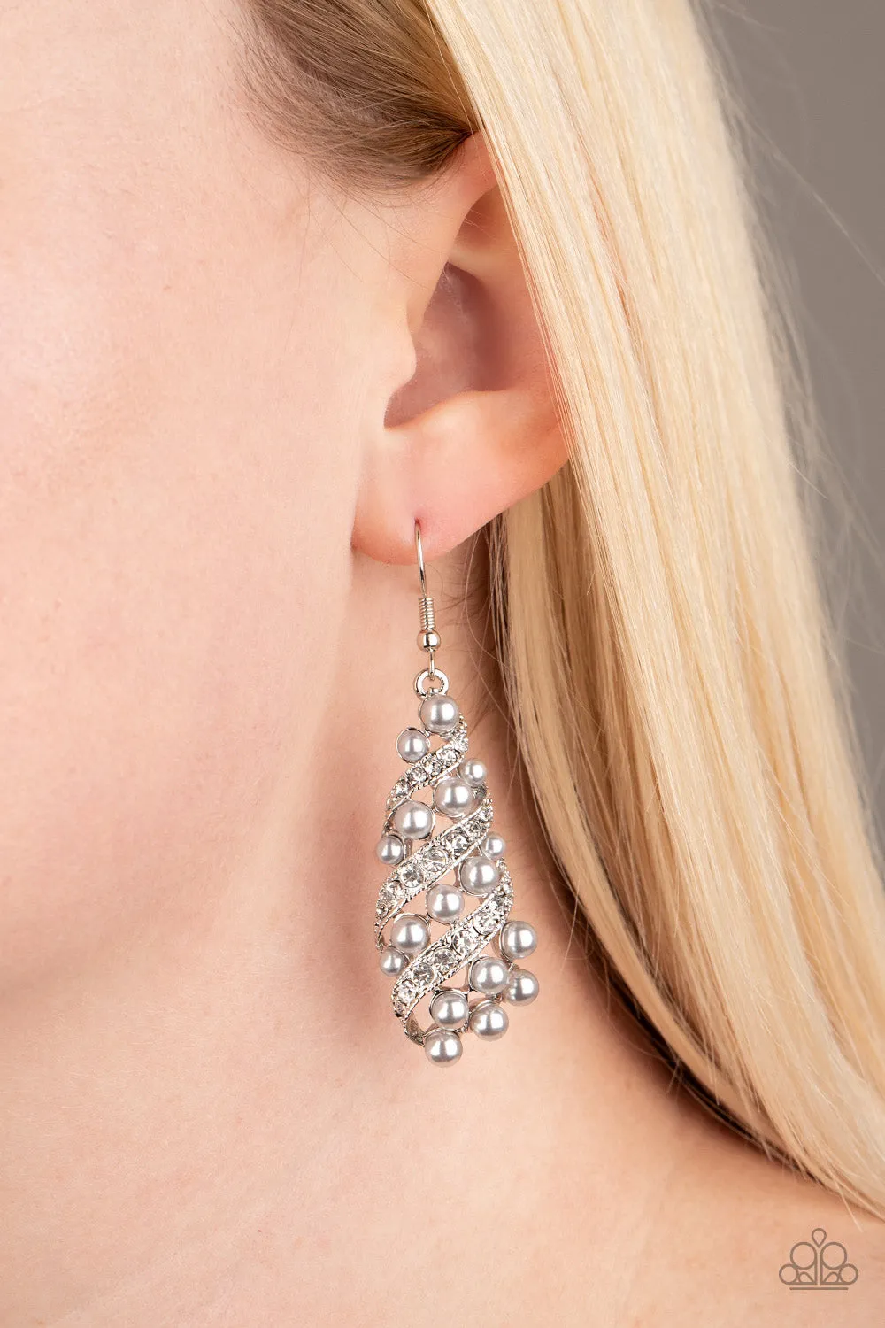 Ballroom Waltz - Silver Earring