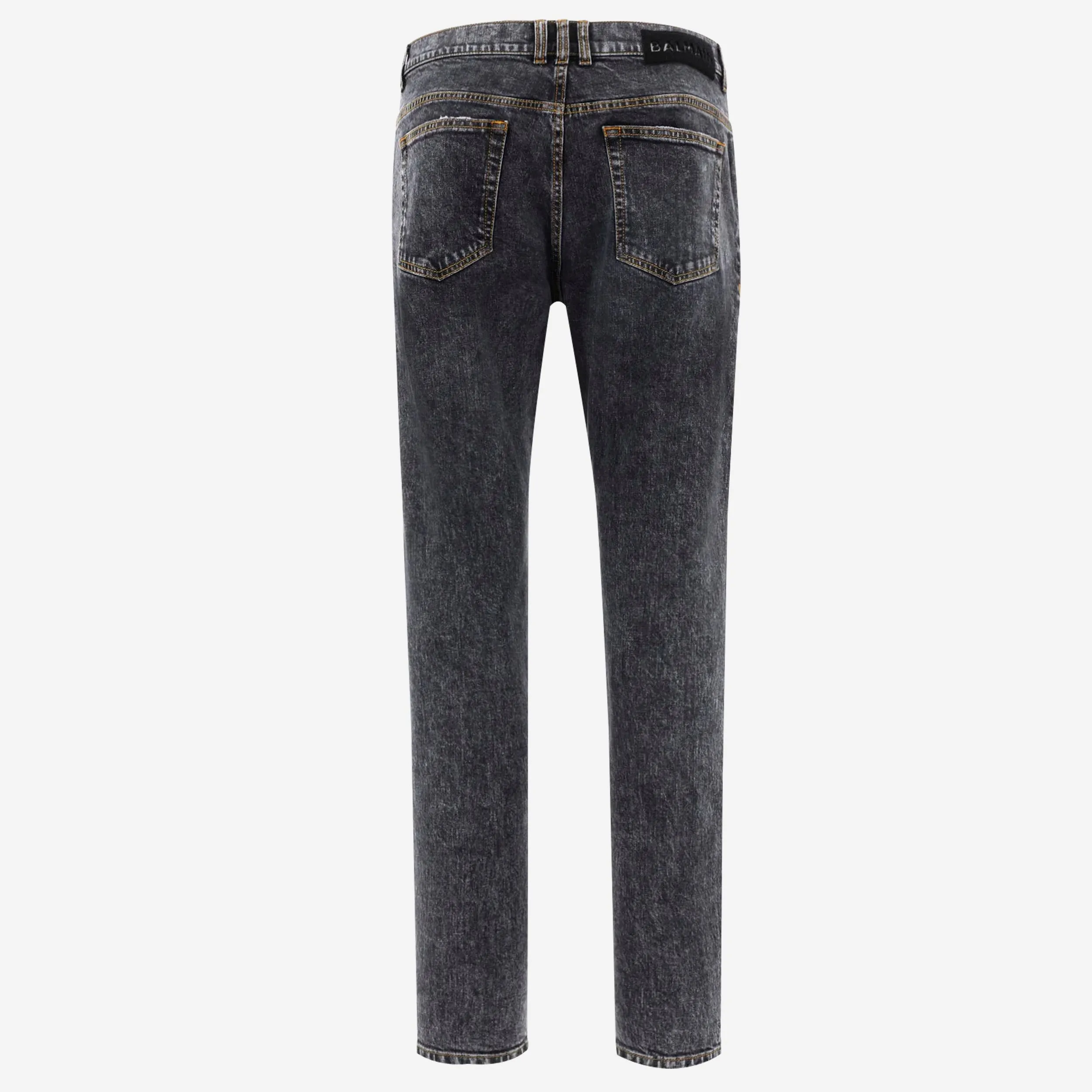 Balmain Grey Straight Cut Jeans