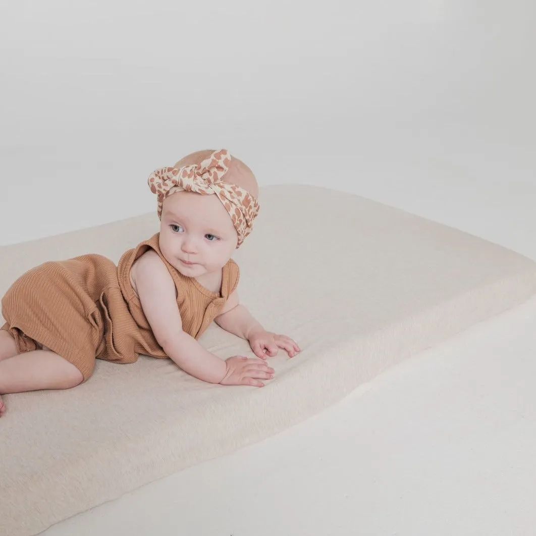 Bamboo Fitted Cot Sheet - Oat