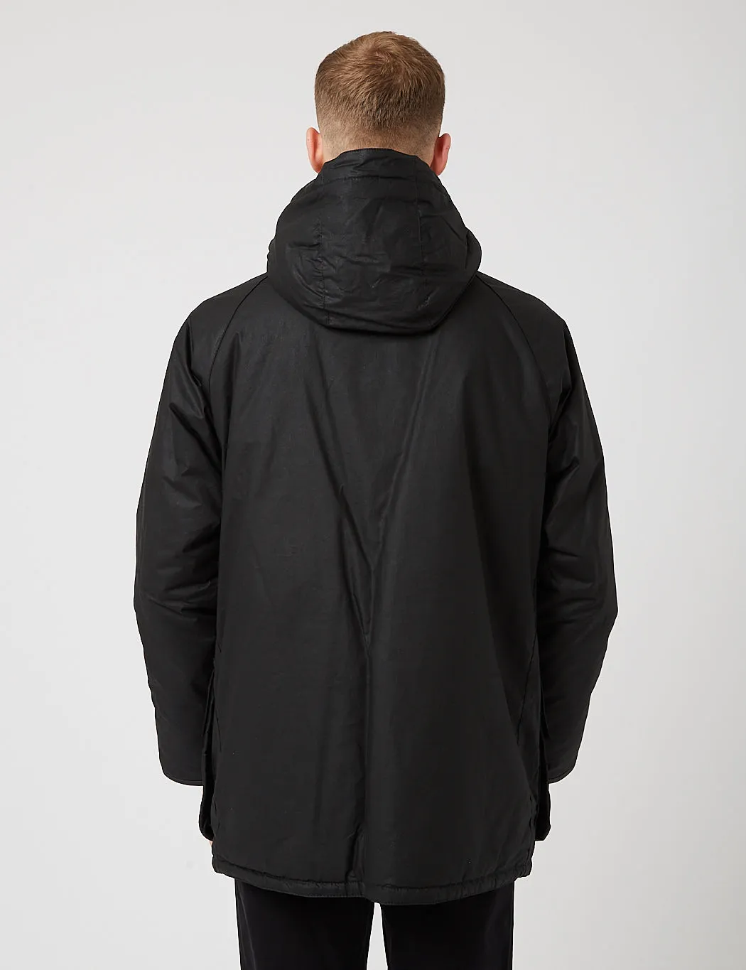 Barbour Scalpay Hunting Wax Jacket - Black