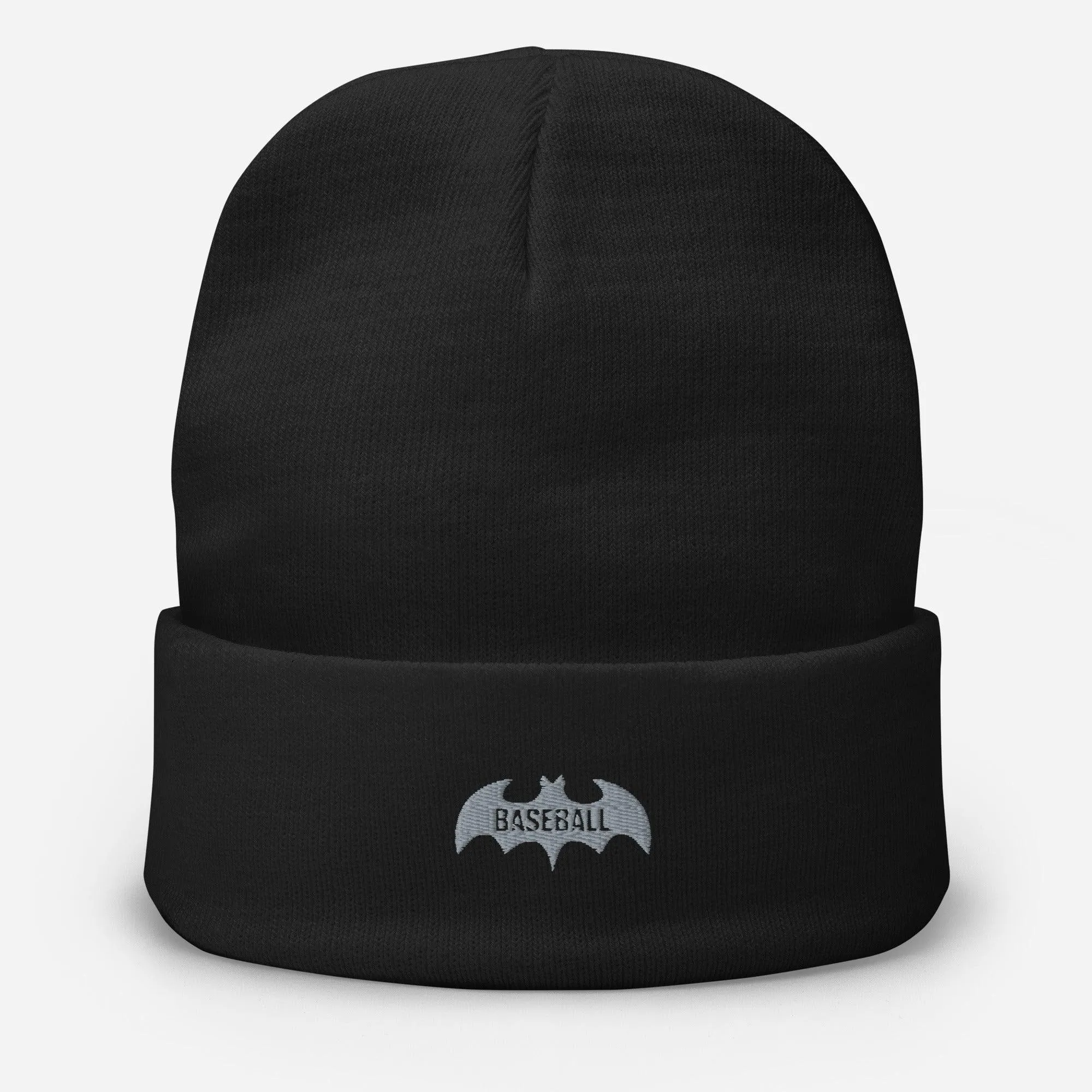 Baseball Bat Embroidered Beanie