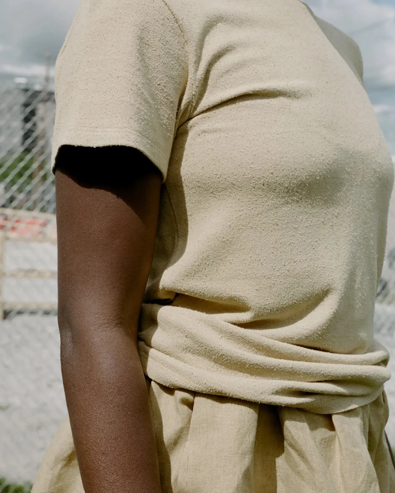 BASERANGE | SILK TEE | OAK YELLOW