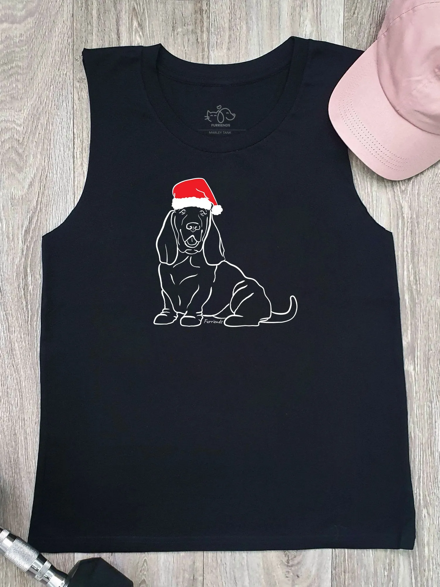 Basset Hound Christmas Edition Marley Tank