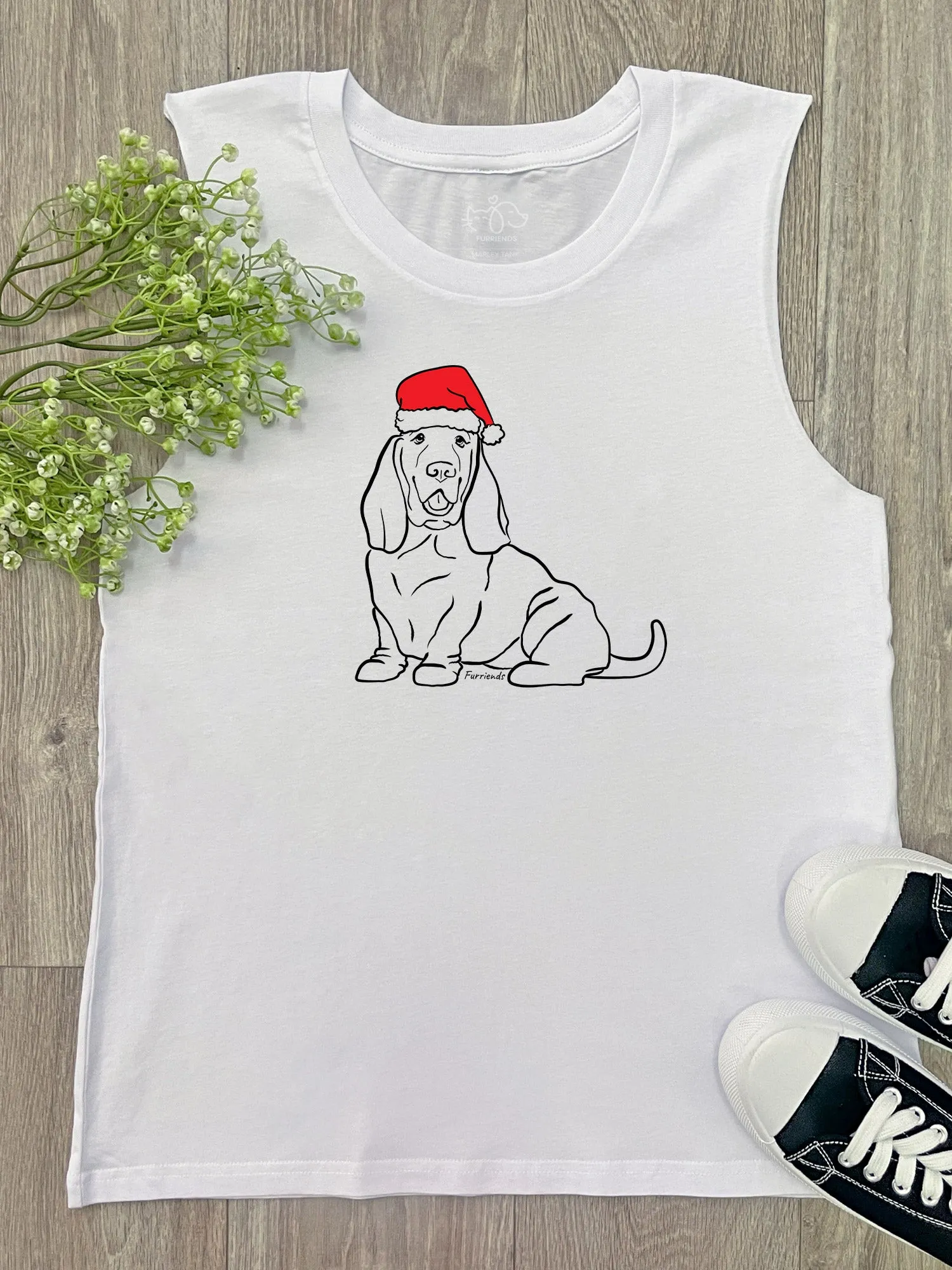 Basset Hound Christmas Edition Marley Tank