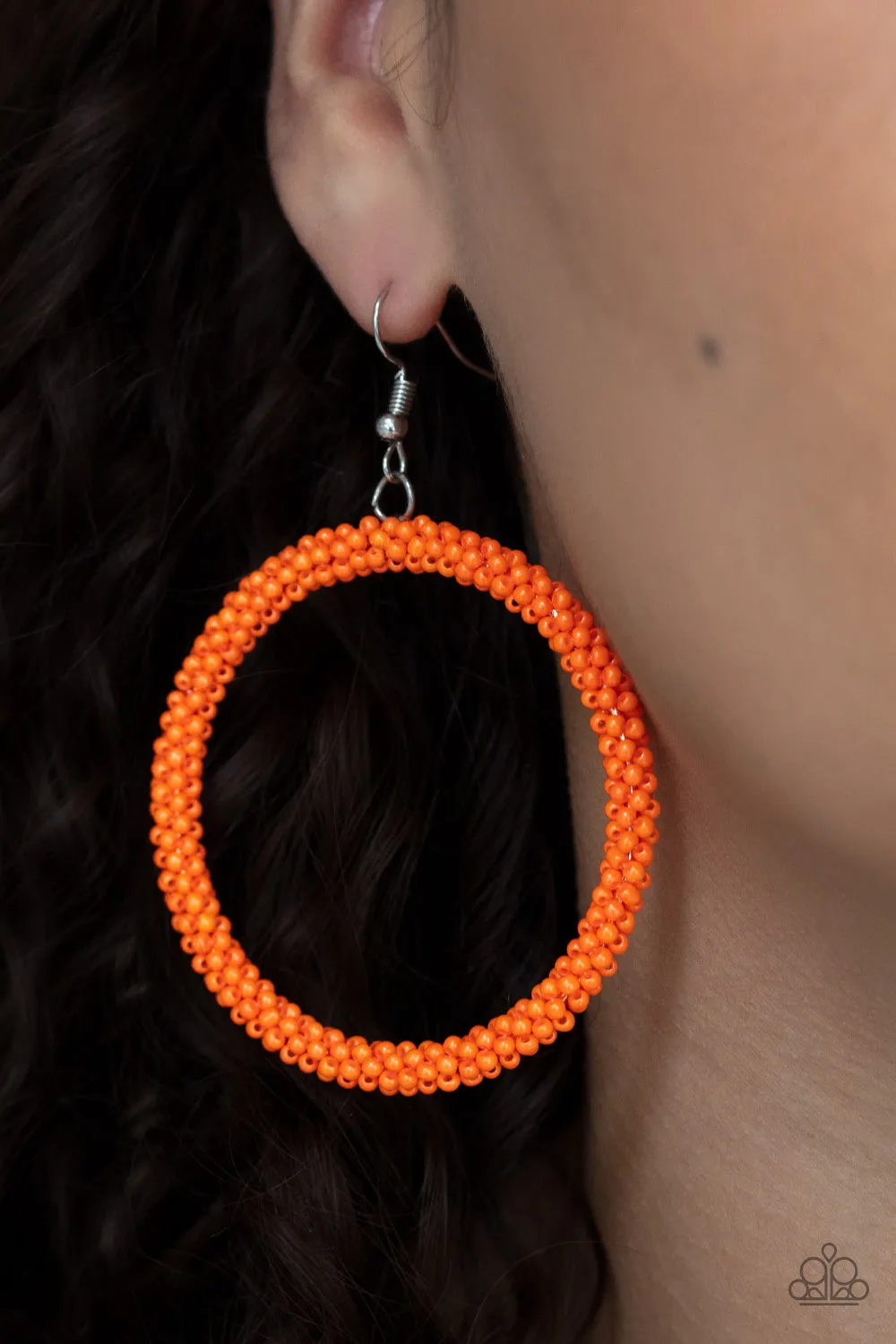 Beauty and the BEACH - Orange Earring