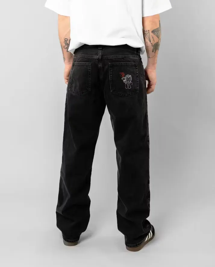 BEYOND MEDALS - Loose Jeans - Black