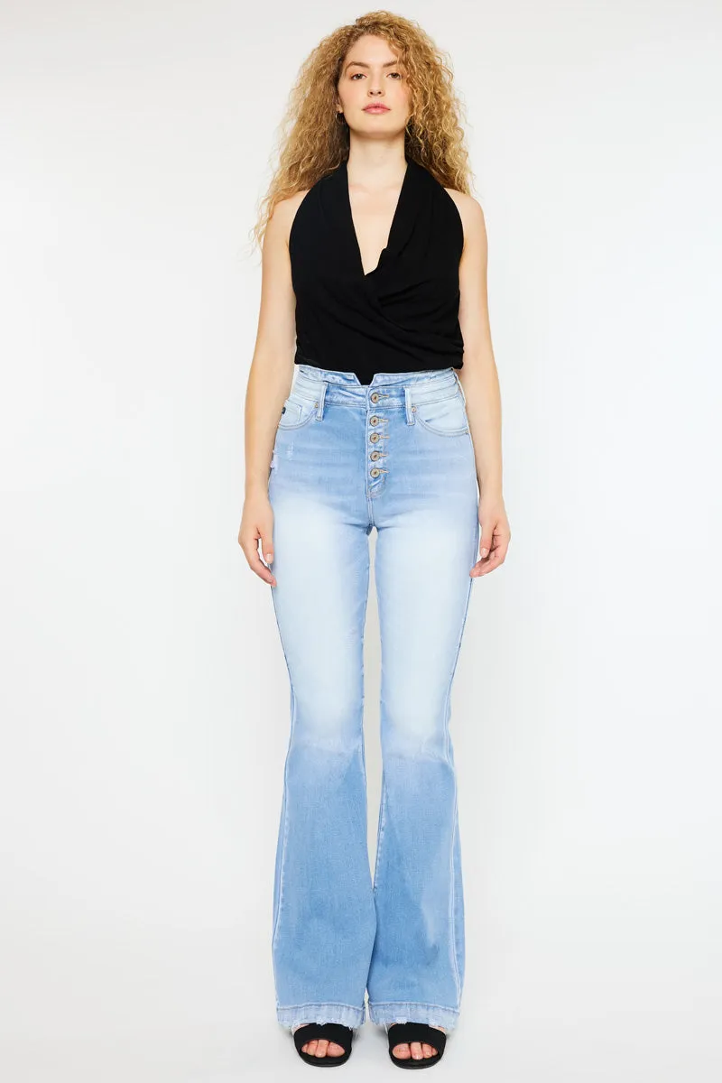 Blairen Ultra High Rise Flare Jeans- Curvy