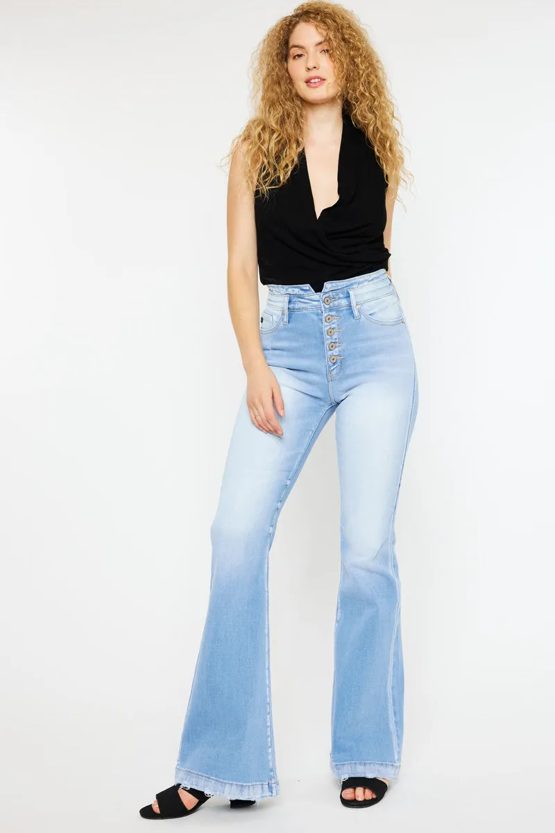 Blairen Ultra High Rise Flare Jeans- Curvy