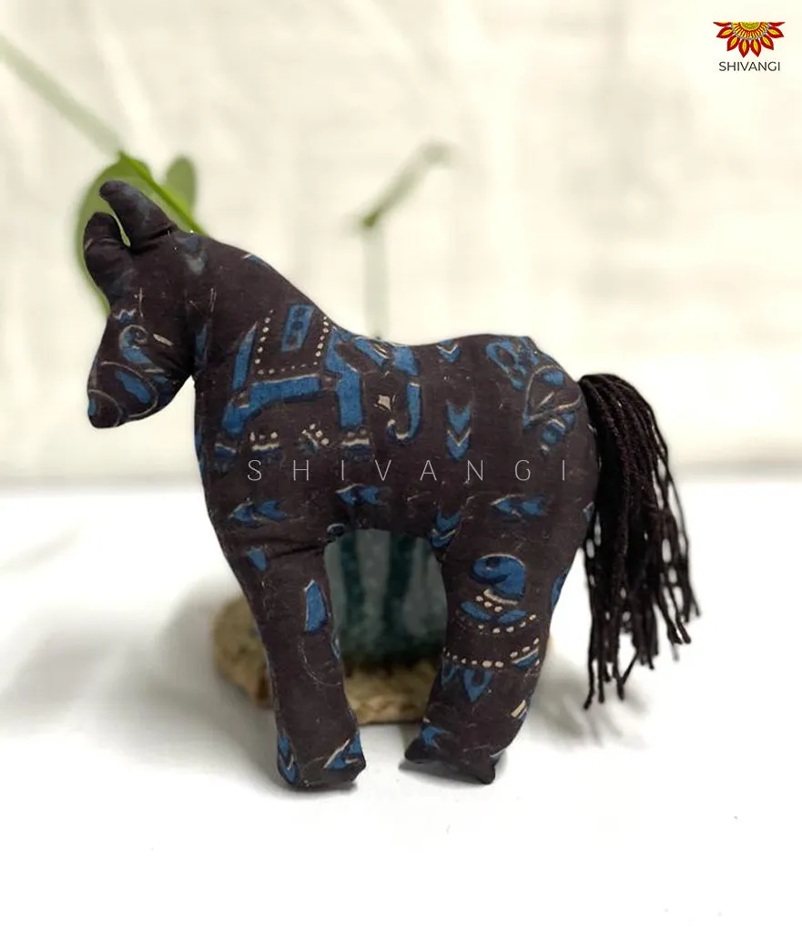 Blue and Black Handcrafted Fabric Toys