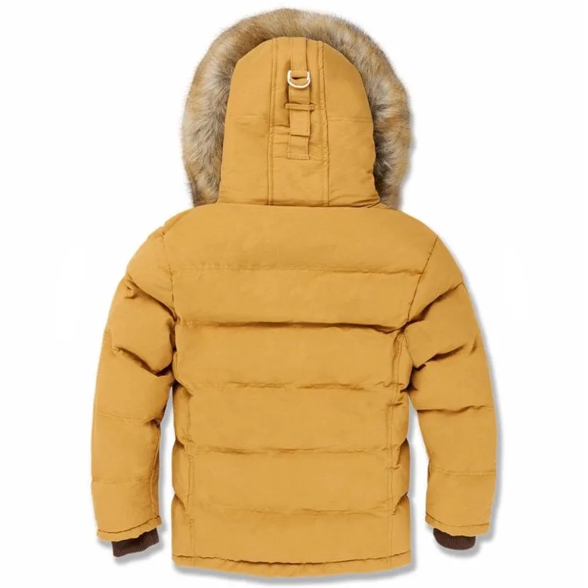 Boys Jordan Craig Bismarck Fur Lined Parka Jacket (Desert) 91537B