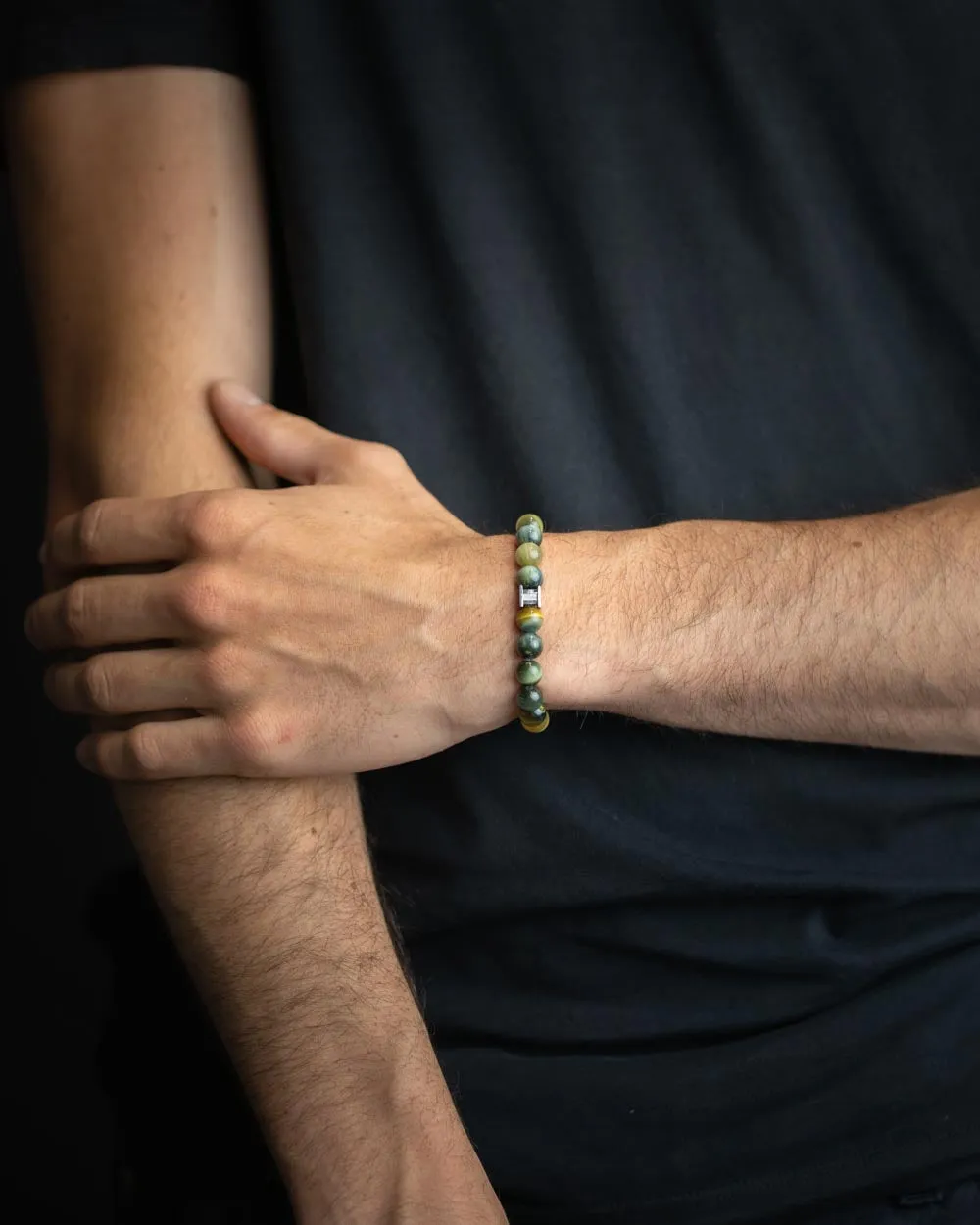 Bracelet with 8mm Tiger Eye stone