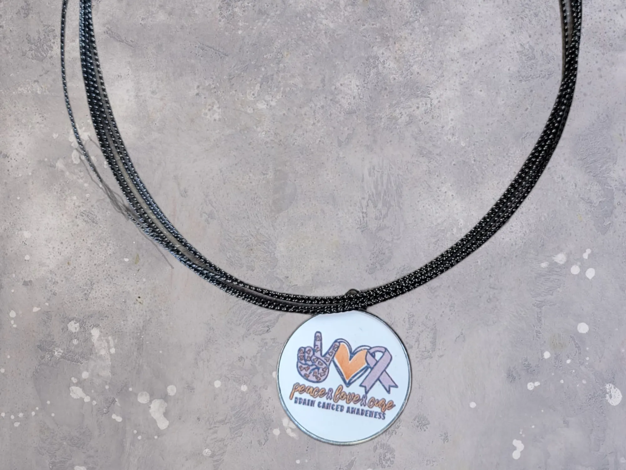 Brain Cancer Awareness Necklace