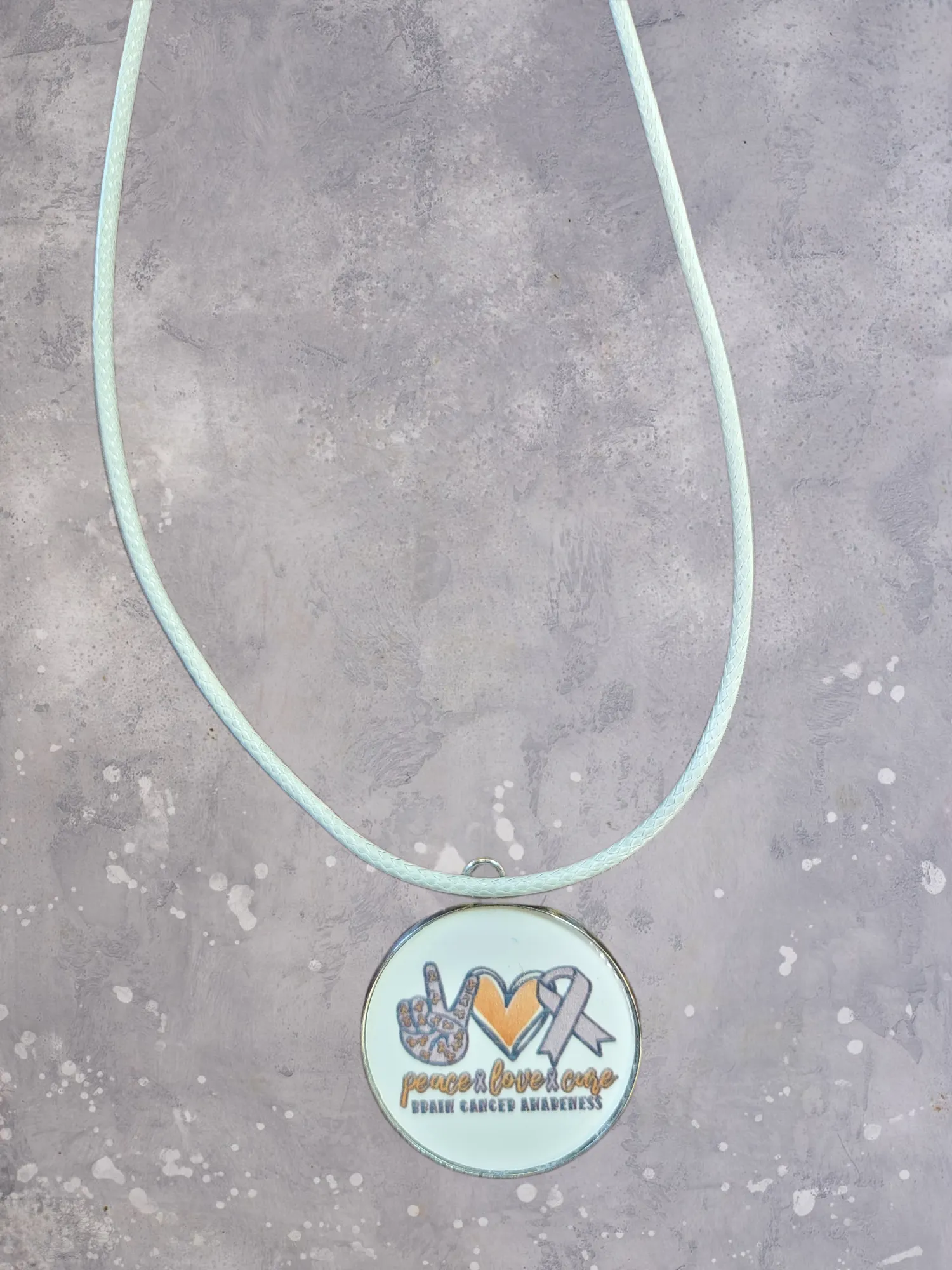 Brain Cancer Awareness Necklace