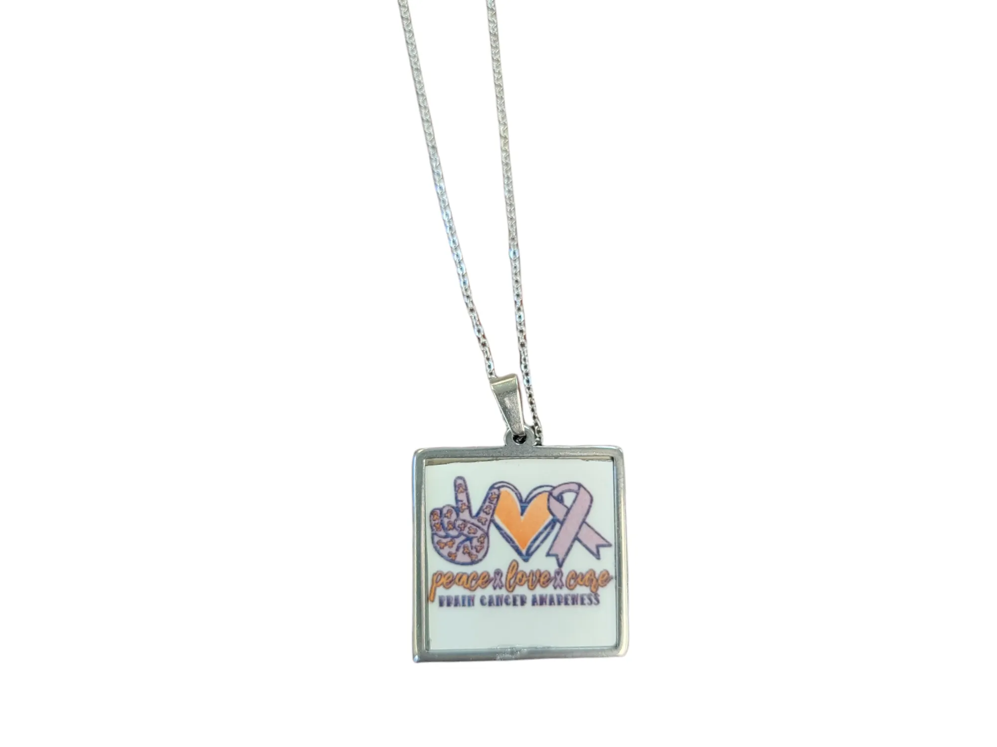 Brain Cancer Awareness Necklace