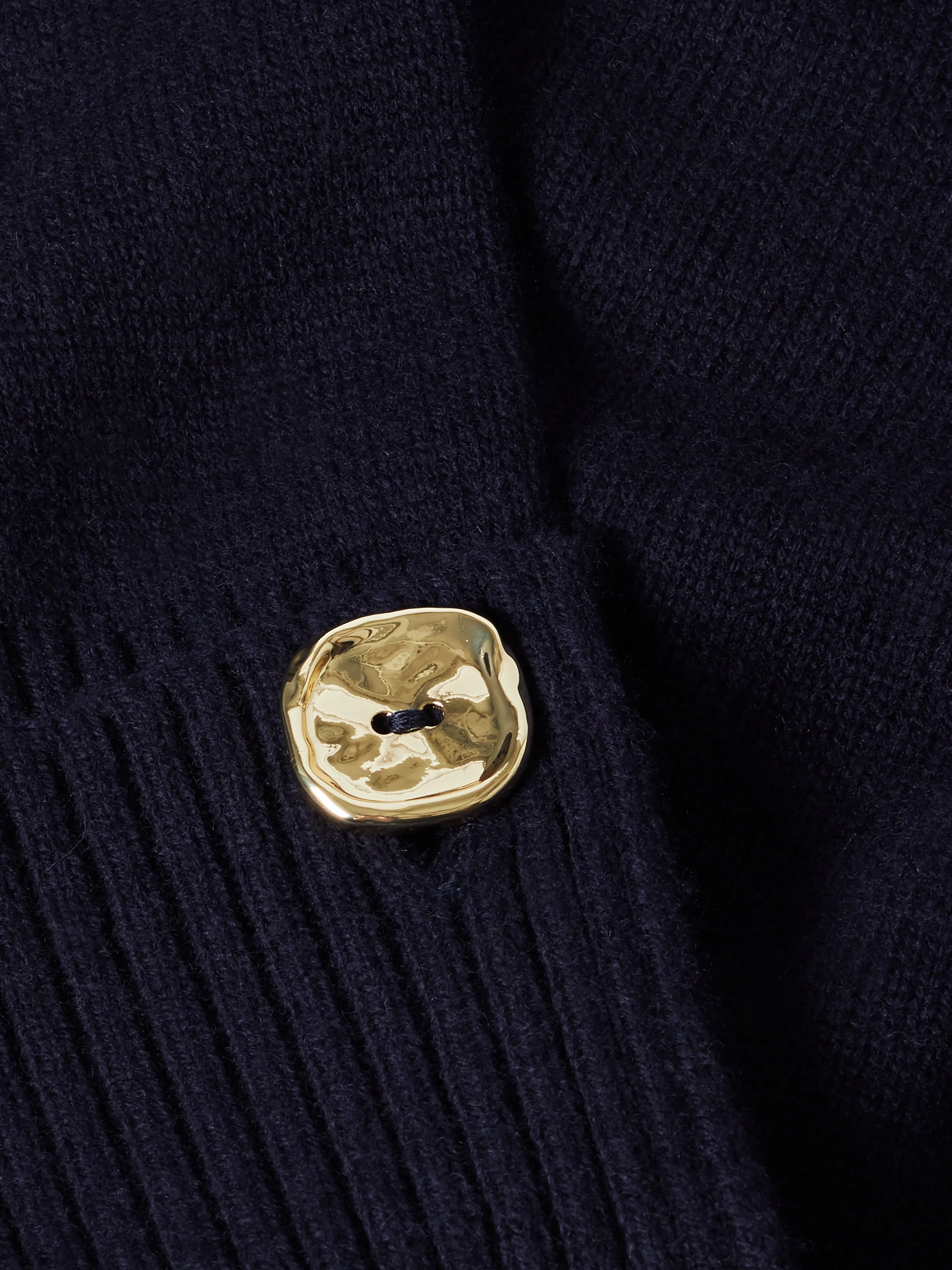 Button Detail Oversized Jumper | Navy