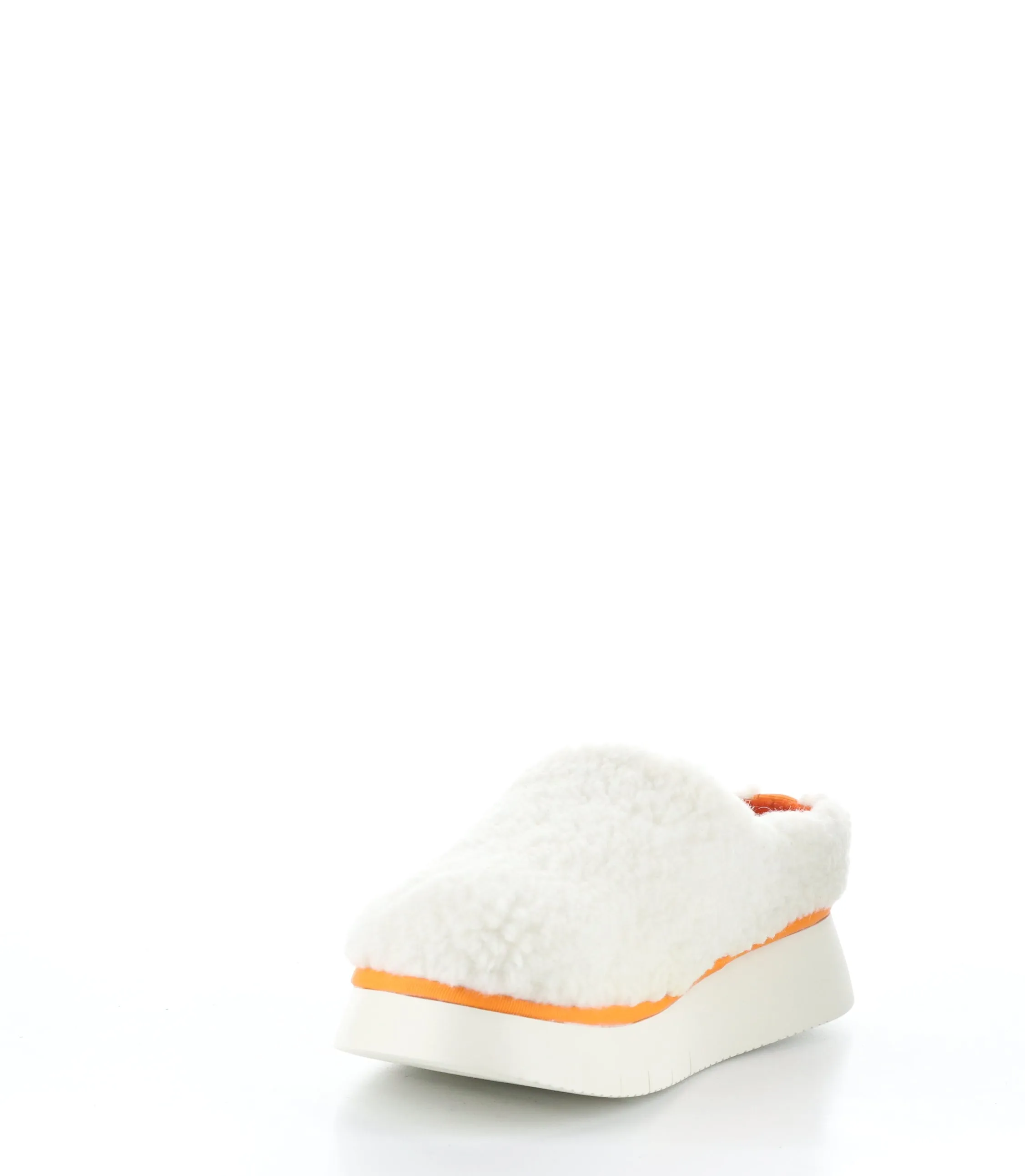 CAFE360FLY 003 OFF WHITE/ORANGE Slip-on Mules