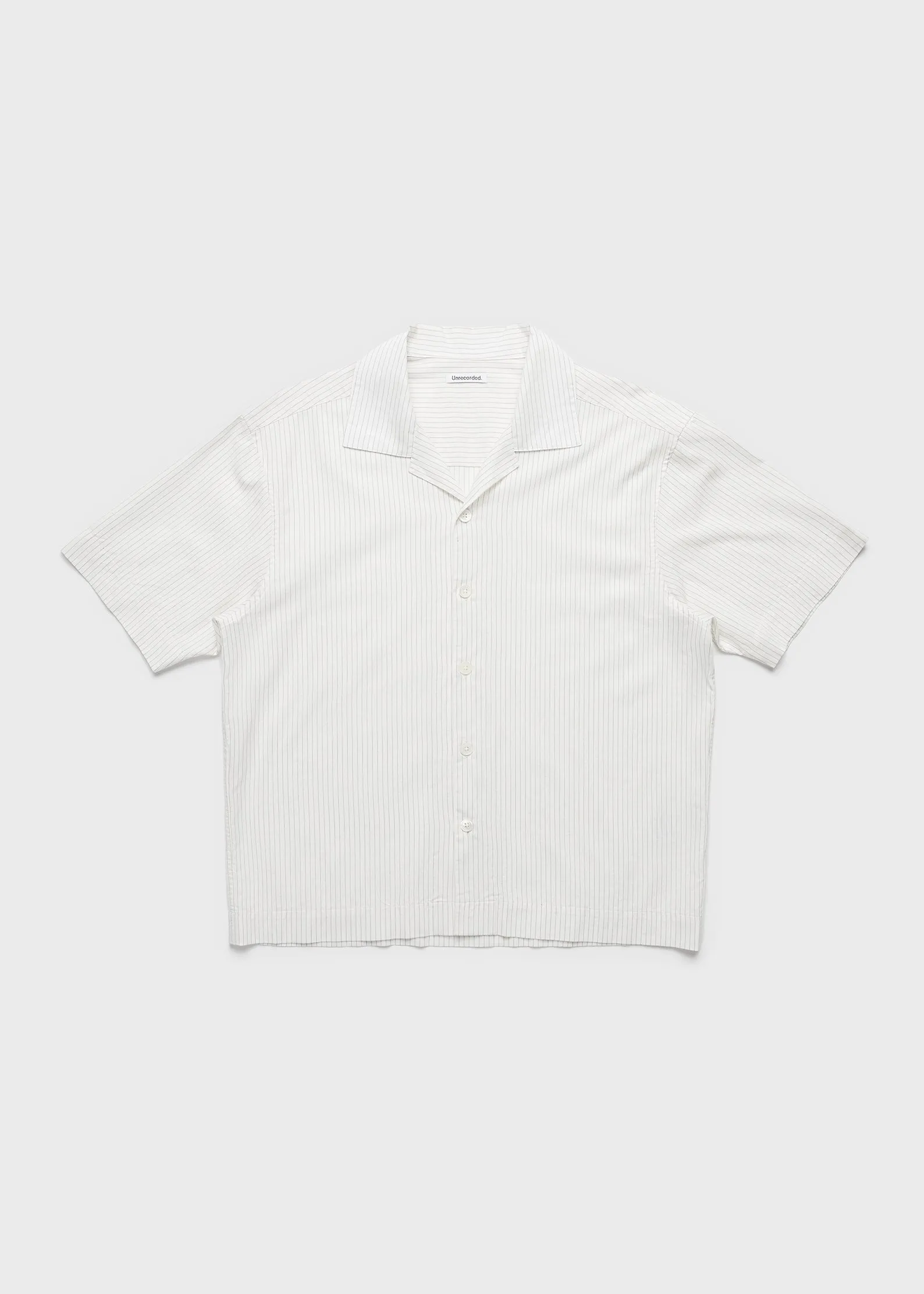 Camp Collar Short Sleeve Shirt - Off White